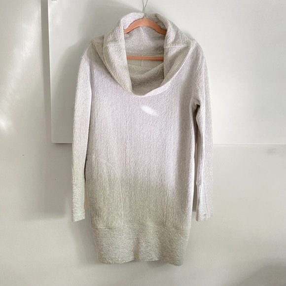 Lululemon • Along The Way Dress • Sz S • Like New • Heathered Ultra Light Grey - Picture 6 of 14
